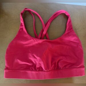 Lululemon Energy Bra- Cherry Apple Red- Size 6
